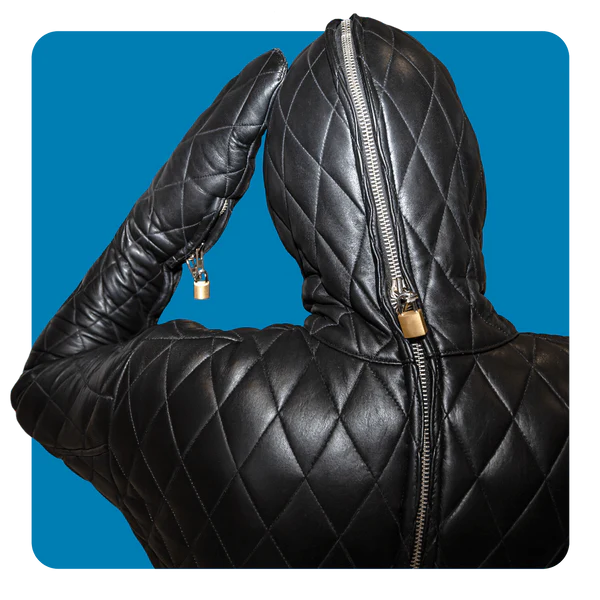 Quilted Bondage Suit All Black